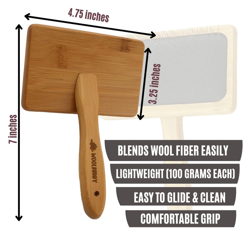 Woolbuddy - Wool color mix brush (carder) set - MOQ 4sets - Image 3